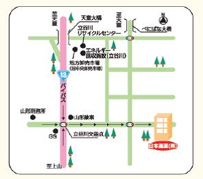 日本通運株式会社山形支店山形物流事業所　地図