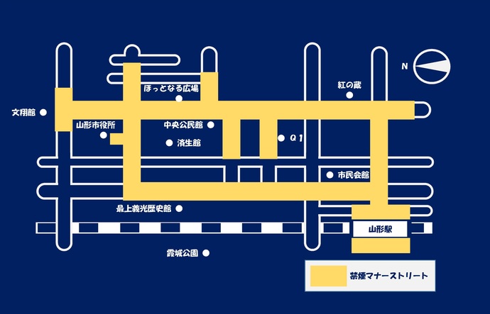 路上禁煙マナーストリート