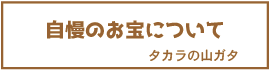 自慢のお宝について　タカラの山ガタ（外部リンク・新しいウインドウで開きます）