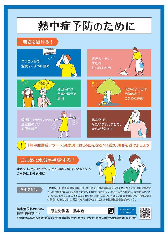 熱中症対策チラシ表