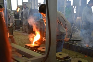 写真:鋳物工場見学2