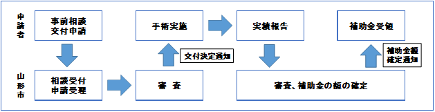 イラスト：手続きの流れの図