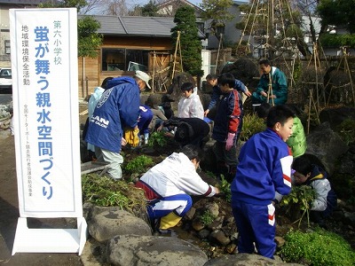 写真：小学校での活動の様子