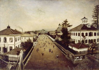 写真:油彩山形市街図