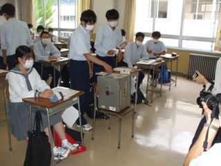 写真：令和2年7月15日　日本大学山形高等学校の様子1