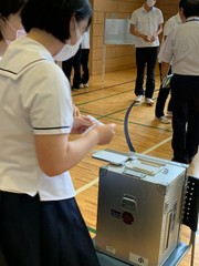 写真：令和2年7月9日　学校法人富澤学園山形城北高等学校の様子2