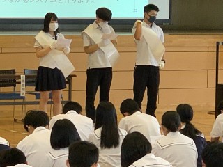 写真：令和2年7月9日　学校法人富澤学園山形城北高等学校の様子3