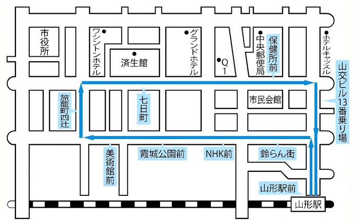 ベニちゃんバスの迂回運行