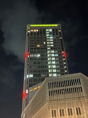 霞城セントラル最上階