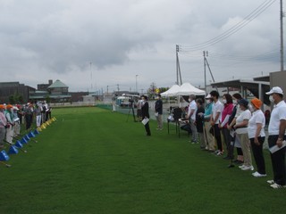 写真：7月11日コンフォートヤマガタカップ　グラウンド・ゴルフ大会