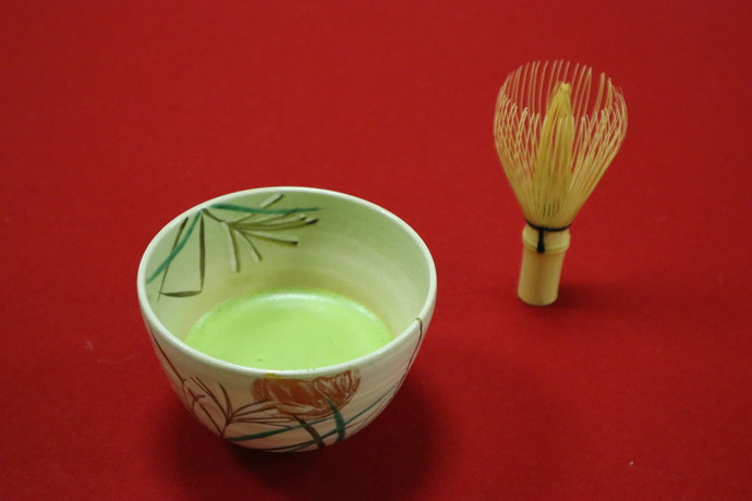 抹茶と茶こし