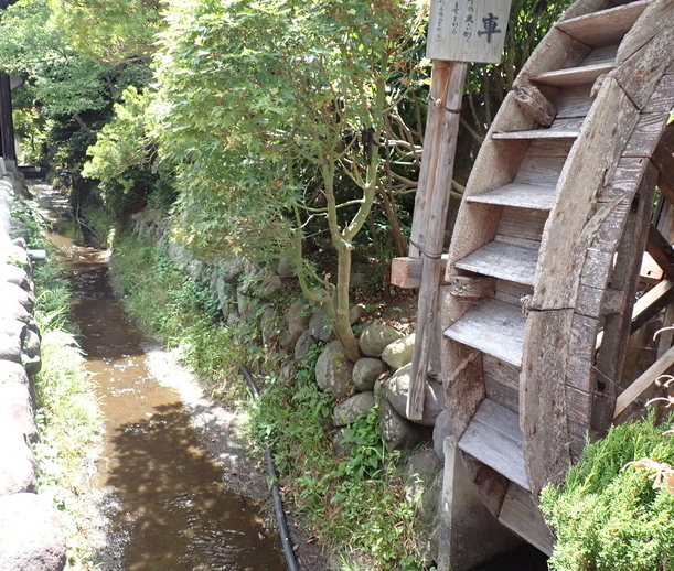 宮町堰と水車