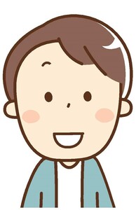 若い成人男性のイラスト