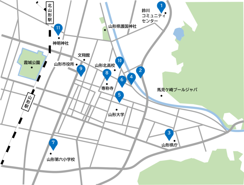 山形市マップ