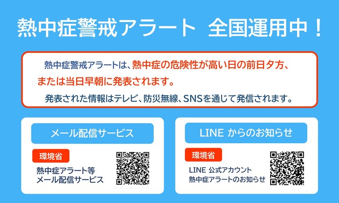熱中症警戒アラート周知