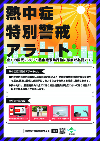 熱中症特別警戒アラート（ポスター）