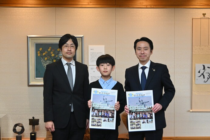 市長との写真