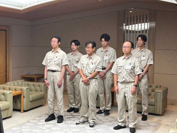 酒田市出発式