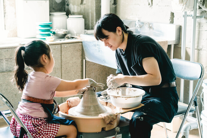 陶芸コースの様子