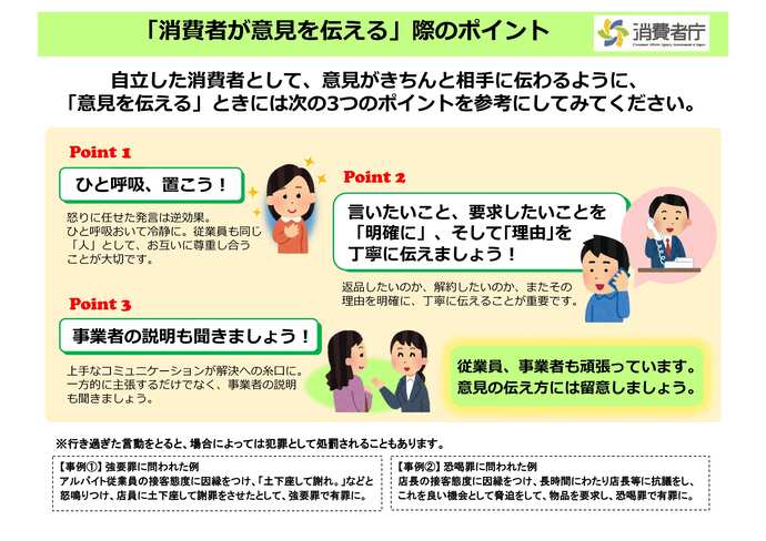意見を伝えるポイント