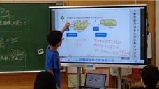 電子黒板を利用した授業の様子