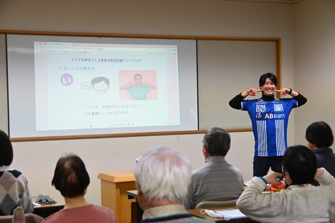 声磨き教室の様子