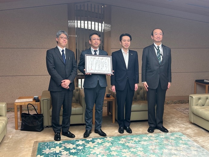 感謝状贈呈式の様子
