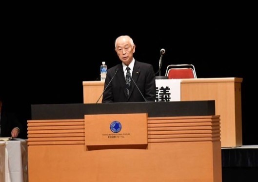 写真：丸子会長あいさつの様子