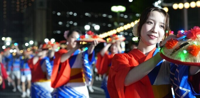 花笠の様子6