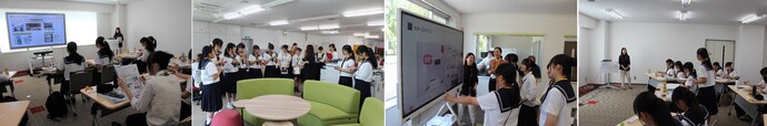 リコージャパン株式会社山形支社を見学する高校生たち