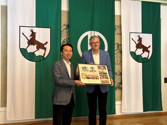 ウィンクラー市長との写真