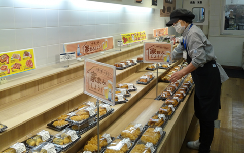 商品陳列作業の写真