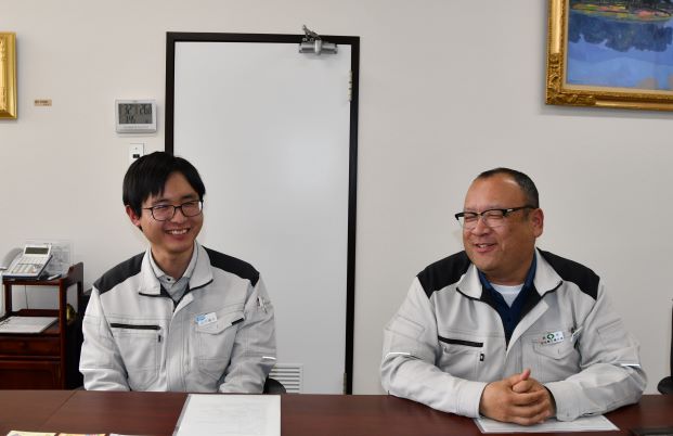 山口さんと佐藤工事長