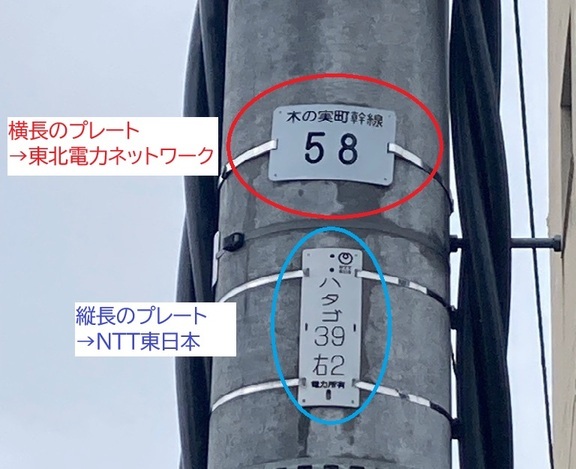 電柱写真